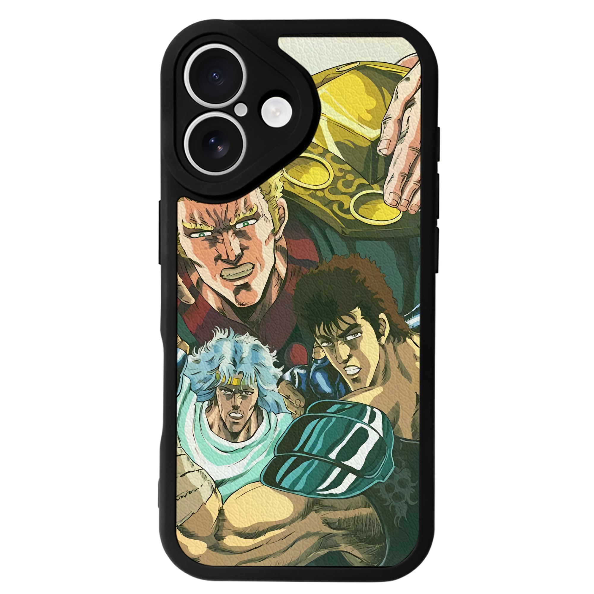 （画像用） 北斗の拳 Fist of the North Star 【iPhone 16シリーズ対応】シリコンスマホケース（レザー調） 材質：シリコン